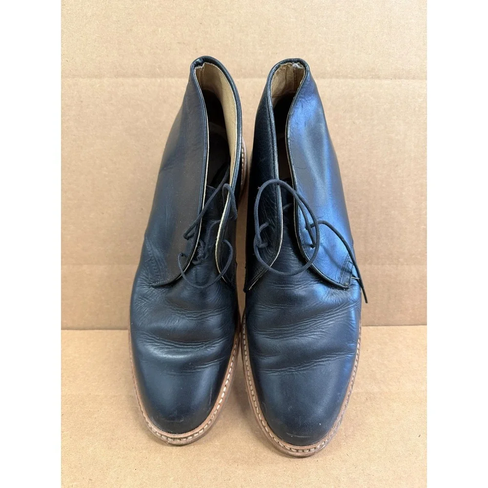 Frye James Lug Leather Lace Up Chukka Boots Black Mens Size 11D US